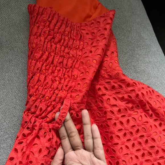 Orange Strapless Dress XS - S - Picture 4 of 5